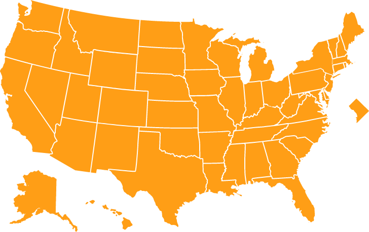 Map of the US